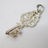 Sterling Silver 21st Birthday Key Charm Pendant Vintage c1970