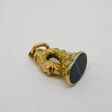 George III 9ct Gold & Banded Agate Eagle Form Fob Seal Antique c1820s