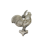 Sterling Silver Cockerel Chicken Charm Pendant Vintage c1970