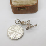 Sterling Silver Dancing Ballerina Charm Pendant Vintage c1970