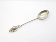 19th Century Sterling Silver Indian Coin Set Teaspoon Antique c1880