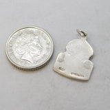 Sterling Silver Air Raid Precautions ARP Charm Pendant Vintage c1970s