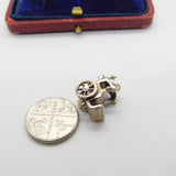 Sterling Silver Victorian Carriage Charm Pendant Vintage c1970