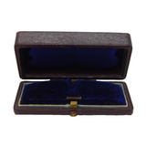 Victorian Tooled Moroccan Leather Stud & Stick Pin Jewellery Box Antique c1880