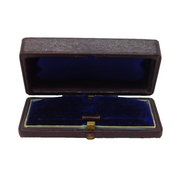 Victorian Tooled Moroccan Leather Stud & Stick Pin Jewellery Box Antique c1880