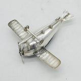 George V Sterling Silver Novelty Monoplane Pin Cushion Antique 1912 Birmingham