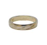 Sterling Silver Italian Two Tone Dress Ring Vintage c1970 Size Q UK