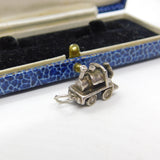 Sterling Silver Traditional Steam Train Railway Charm Pendant Vintage c1970