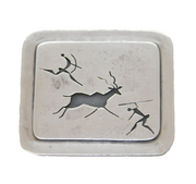 Birger Haglund South African Sterling Silver Cave Painting Brooch Vintage