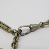 19th Century Silver Plated Fancy Link Albert Watch Chain Antique c1890