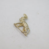 Sterling Silver Climbing Monkey Charm Pendant Vintage c1970