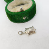Sterling Silver Tortoise Charm Pendant Vintage c1970