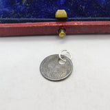 Victorian Sterling 1 1/2 Maundy Pence Coin Charm or Pendant 1843 Antique