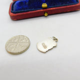 Sterling Silver and Enamel Whitby Travel Shield Charm Pendant Vintage c1970
