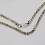 Sterling Silver Modernist Style Rope Chain Necklace Vintage c1970s 50cm Length
