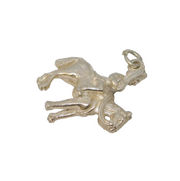 Sterling Silver Trooping the Colour Charm Pendant Vintage c1970