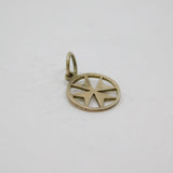 Sterling Silver Cut Out Maltese Cross Charm Or Pendant Vintage c1970s