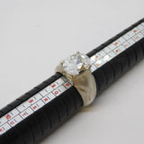 Sterling Silver Oval Cut Spinel Set Ring Vintage c1970 Size O UK