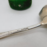 Edwardian Sterling Silver Deep Bowl Medicine Spoon Antique 1908 Sheffield