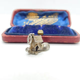 Sterling Silver Old Lady That Lived in a Shoe Charm Pendant Vintage c1970