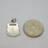 Sterling Silver Newquay Enamel Souvenir Charm Pendant Vintage c1970