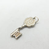 Sterling Silver 18th Birthday Key Charm Pendant Vintage c1970