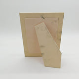 Sterling Silver Mounted Teddy Bear Pattern Portrait Picture Frame Vintage