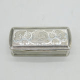 19th Century Italian .800 Silver Rialto Bridge, Venice Snuff Box Antique c1880s