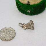 Sterling Silver Bell Charm Pendant Vintage c1970
