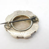 Victorian Sterling Silver Swallow Mourning Brooch 'George Lambourn' Antique