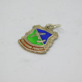Sterling Silver Sherwood Forest Shield Travel Souvenir Charm Vintage c1970s