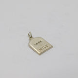 Sterling Silver Looe Milestone Charm Pendant Vintage c1970