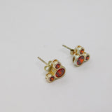 Pair of Sterling Silver Disney Red Crystal Stud Earrings Modern c2020