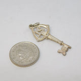 Sterling Silver 21st Birthday Key by Nuvo Charm Pendant Vintage c1970