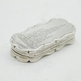 Victorian Sterling Silver Albert Memorial Souvenir Vinaigrette Antique 1853
