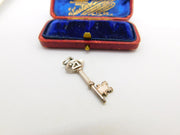 Sterling Silver 21st Birthday Key Charm Pendant Vintage Nuvo c1970