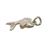 Sterling Silver Fish Charm Pendant Vintage c1970s