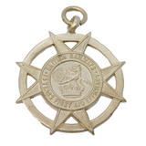 Sterling Silver British Railway First Aid Fob Medal Vintage 1968 Birmingham