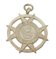 Sterling Silver British Railway First Aid Fob Medal Vintage 1968 Birmingham
