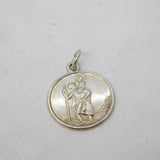 Sterling Silver St Christopher Charm Pendant Vintage c1970