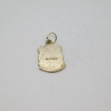 Sterling Silver Tunbridge Wells Enamel Shield Charm Pendant Vintage c1970s