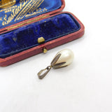 Sterling Silver and Cream Pearl Charm Pendant Vintage c1970