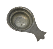 17th Century Pewter Naval Rum or Caddy Spoon Antique 1699 Ship Pattern