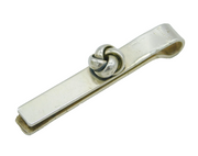 Swend Christian Fogh Danish Sterling Silver Knot Form Tie Clip Antique
