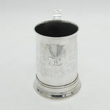 George III Sterling Silver Pint Tankard Antique 1796 London Peter & Ann Bateman