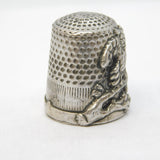 Continental .800 Silver Novelty Owl Form Sewing Thimble Vintage c1970