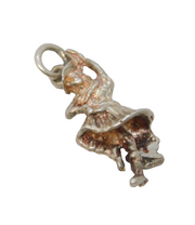 Sterling Silver Highland Dancer Charm Pendant Vintage c1970