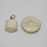 Sterling Silver Brean Enamel Souvenir Charm Pendant Vintage c1970