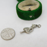Sterling Silver Ballerina Charm Pendant Vintage c1970