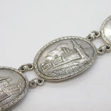 Sterling Silver Allies of WWII Monument Panel Bracelet Antique 1945 London
